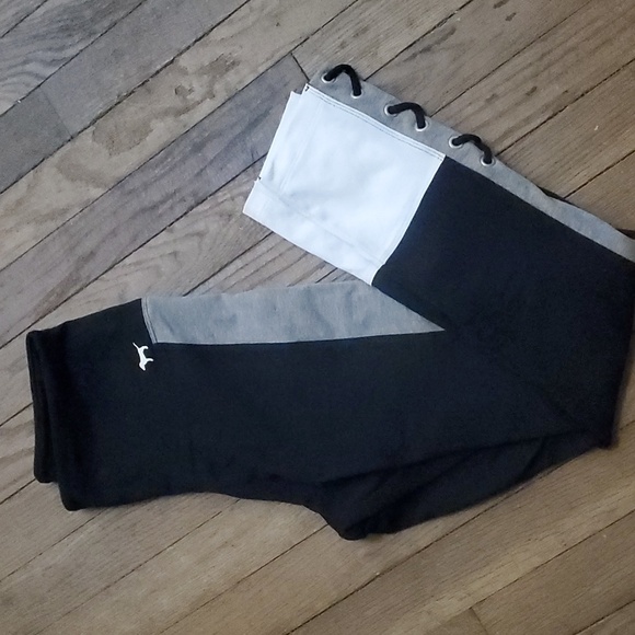 Women's Black and White Leggings - Picture 1 of 6